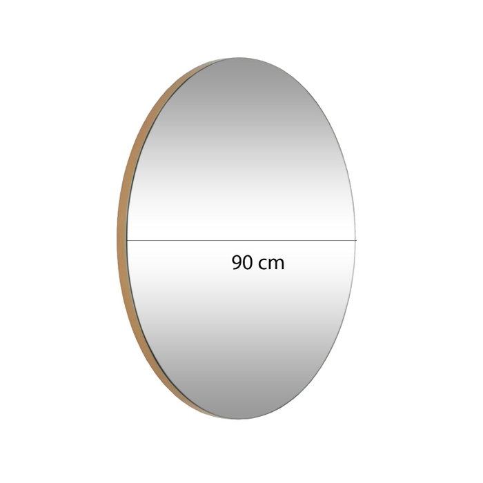 Hanah Home Espejo Gold 90 Dorado de 90 cm Hanah Home Espejo Gold 90 Dorado de 90 cm